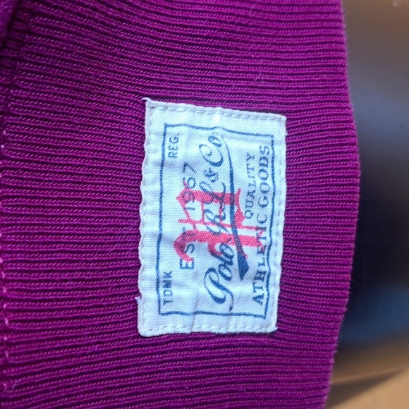 Polo Ralph Lauren burgundy & navy chunky faded 2XL pullover hoodie sweatshirt - Picture 4 of 9